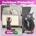 ENONCI 23.6x15.8 Cat Scratcher Mat, Self-Adhesive Cat Scratch Furniture Protector