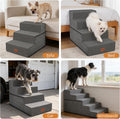Dog Stairs for Large Dog, 22.5" H, 5-Step Pet Steps for High Bed Couch Sofa and Chair, Non-Slip Pet Ramp for Injured & S