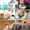 JULMELON 10 PCS Cat Washing Bag for Bath Shower Adjustable Net Grooming Set