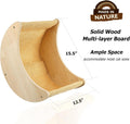 HAPYKITYS Window Cat Bed Moon Perches, Mounted with Strong Suction Cups Cat Window Seat for Sleep and Watch Birds