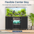 Snughome 55-75 Gallon Aquarium Stand with Power Outlet, Heavy Duty Fish Tank Stand with 7 Drawers, 8-Leg Reinforced Meta