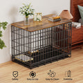 GooComfy Dog Crate Topper for 36'' Dog Cage, Dog Kennel Topper Wood Countertop, Foldable Dog Crate Table Top (Crate Not Include)