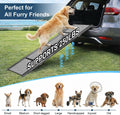 Dog Ramp for Cars 71"Long x 20"Wide SUV & Trucks, Non-Slip Surface Aluminum Pet Ramps for Small & Large Dogs–Heavy Duty Foldable Lightweight Portable Ramp for Senior Dogs High Bed Couch Outdoor 250lbs