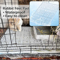 kathson 4 Pcs Rabbit Feet Pad Plastic Bunny Cage Floor Mat Foot Resting Hole Leak Water Nest Mat Pet for Small Animal Ha