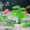 CousDUoBe 12 Pcs Betta Fish Tank Decor，Silk Aquarium Plants Green Fish Tanks Decoration Plants, Aquarium Decorations Gre