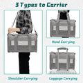 PINVNBY Small Pet Carrier, Guinea Pig Carrier, Bunny Carrier for Travel Camping Outdoor, Breathable Pet Portable Hand Ba