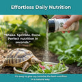 Sulcata Tortoise Calcium & Multivitamin Powder - Herpetologist Formulated Vitamin and Mineral Powder for Reptiles with H