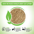 WORLD'S BEST CAT LITTER Comfort Care Unscented 15-Pounds - Natural Ingredients, Quick Clumping, Flushable, 99% Dust Free & Made in USA - Long-Lasting Odor Control & Easy Scooping