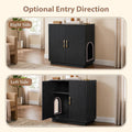 Gitelsnour 30.9'' Litter Box Enclosure Furniture- Hidden Storage, CLB003BK