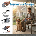 Retractable Dog Leash 26ft for Large Dogs up to 110lbs, Gray