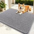 Grandaily Dog Door Mat for Muddy Paws 30x20, Chenille Dirt Trapper Doormat