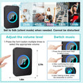Yoiilifee Dog Door Bell for Potty Training, Smart Wireless Doggie Doorbell to Go Outside, 1000 Feet Long Range with IP65 Waterproof Super-Light Touch Button, 60 Melodies & Adjustable Volume (Black)