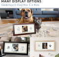 MYPAWLETS Dog Cat Paw Print Kit,Ink&Clay Pawprint Keepsake Frame