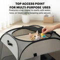 LAFYETTE. - US Based, Portable Cat Playpen, Trapezoidal Stable Design, Foldable Pet Tent for Indoor Outdoor Use, Cat Dog