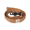 Carhartt Dual Handle Dog Leash, Durable Nylon Webbing Fabric W/Secure Metal Trigger Claw Clasp, Carhartt Brown, Large