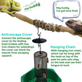 Hookable Chameleon Feeding Bowl, Professional Live Worm Organizer with Column for Prey to Climb and Move, Suitable for L