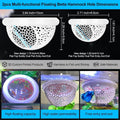 2pcs White Floating Betta Fish Hammock Bed,Beta Hide Cave and Resting Spot,Fish Tank Accessories Decor Toy,Betta Fish Fe
