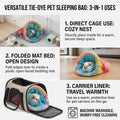 RAINFLOW Cute Guinea Pig Snuggle Sack - Fleece Small Animal Sleep Bag, Pink