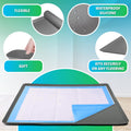 Dog Pee Pad Holder - Fits Up to 36” x 36” Pee Pad - 1 Pack - Grey
