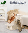 Happi N Pets Cat Stairs for Bed, Stable Pet Step with Condo, 3 Combinations
