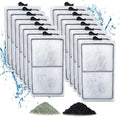 15 Pack PF-S Filter Cartridges Compatible with Silenstream PF10 Power Filters, Remplacement Aquarium Carbon Cartridge wi