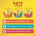 Meow Mix Surf ‘N Turf Patés, Wet Food Variety Pack, 12 Cups