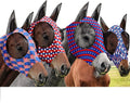 Frienda 4 Pcs 4th of July Horse Fly Mask with Ears 250th Anniversary Horse Face Covering Elasticity Smooth Comfortable M