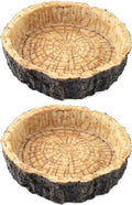 CalPalmy 2 Pack Reptile Water and Food Bowls, Novelty Food Bowl for Lizards, Young Bearded Dragons, Small Snakes and Mor
