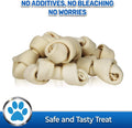 PET MAGASIN Natural Rawhide Bones Chewing Dog Treats, 10-Pack (Small (4-5 Inch))