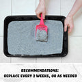 Tessco for you 15 Pcs Disposable Plastic Litter Box for Cats, Portable Tray