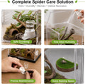 15 Pcs Jumping Spider Water Dispenser Set,Drown-Free Capillary Hydration Kit for Slings & Mantis,Include 2 Pcs 5ml Glass
