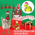 Weewooday 12 Pcs Mini Christmas Santa Hat Scarf Set, Small, Classic Style