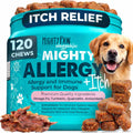 Mighty Paw Dog Allergy Chews, Itch Relief & Immune Support, 120ct
