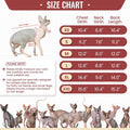 DENTRUN Sphynx Hairless Cats Shirt Pullover Kitten T-Shirts, Breathable Cat Wear Turtleneck Sweater Adorable Cat's Clothes Vest Pajamas Jumpsuit