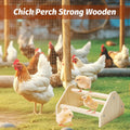 YLSURNY Baby Chicken Perch Strong Pine Wooden Chick Jungle Gym Roosting Bar, New-gen Durable Chicken Perch Toys for Coop and Brooder 7.9 X 6.9 X 4.14’’ Chicken Perch(Can be Used for Baby Turkeys)
