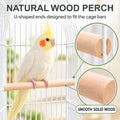Capuca Small Bird Travel Cage - Lightweight Small Birds Starter Kit with Birdcages and Accessories Great for Parakeets Lovebirds Parrotlets Finches Canaries