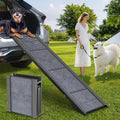 PetRuna Dog Ramp for Car 63" Long & 17.3" Wide Portable Dog Ramps for Large Dogs with Non-Slip Rug Surface Dog Car Ramp for SUV Car & Truck, Folding Dog Ramp Up to 250LBS