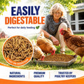 MEILLEURE 5lbs Dried Black Soldier Fly Larvae for Chickens - 100% Natural BSF Larvae More Calcium Than Dried Mealworms - High Protein BSFL Chicken Treats for Laying Hens Ducks Birds