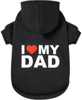 Dog Sweater Dog Hoodie Cold Weather Dog Coat Hooded Sweatshirt for Puppies,Cats, Small Medium Large Dogs (X-Small, Black