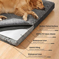 GASUR Indestructible Chew-Proof Dog Bed for Large Dogs, Durable Crate Bed