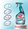 Simple Solution Extreme Cat Stain Remover, Odor Eliminator, 32oz (2 Pack)
