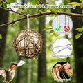 Gute Globe Hummingbird Nesters, Hummingbird Nesting Houses Set of 2, Bird Nesting Materials Holder, Refillable Balls Bird Nesting Station for Outdoor Wild Birds Wrens Finches Parrot (Small)