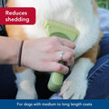 Coastal Pet Safari Shed Magic Deshedding Tool for Dogs, Tan
