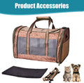 GOOPAWS Soft-Sided Kennel Pet Carrier for Small Dogs, Cats, Puppy, Airline Approved Cat Carriers Dog Carrier Collapsible, Travel Handbag & Car Seat