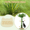 Sheripet Cat Scratching Post, 45 Inch Tall Cat Scratcher Tree for Indoor Cats Adults with Natural Sisal Rope, Large Scratching Posts with Rubber Brush, 3-Layer Solid Wood Base and Balls Track Toy