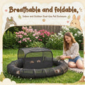 Lewtemi Large Guinea Pig Playpen with Tunnel Ferret Playpen with Carry Bag