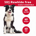 Country Kitchen Rawhide Free Beef Rings Dog Chews, Made with Real Beef, Highly Digestible, Gluten Free, 7 Count
