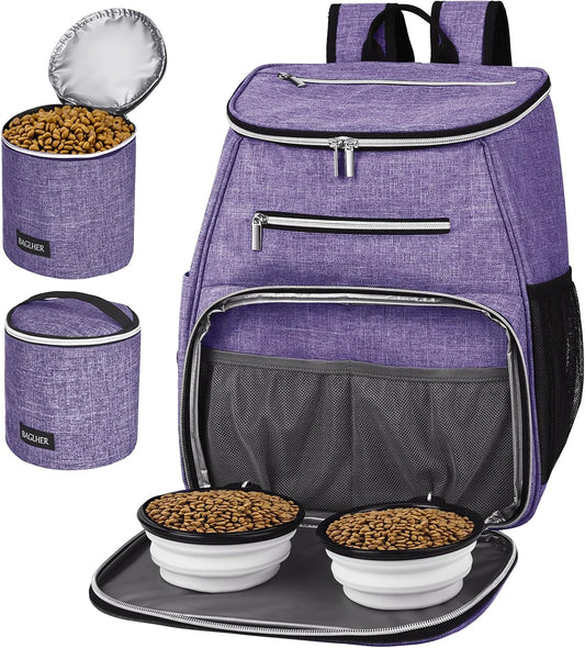BAGLHER Dog Travel Bag, Dog Travel Backpack for Supplies