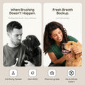 NanosVet Dog Dental Treats Strip – 10-Pack Dog Breath Treats | Dissolves in Seconds | Teeth Cleaning Strip | Pet Oral Care Mint Strips