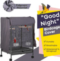 QBLEEV Bird Cage Covers, Breathable Blackout Birdcage Covers for Night